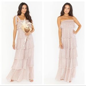 Show Me Your Mumu The Best Dress Magic Mauve Shimmer Size Large